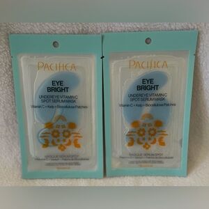 2- PACIFICA EYE BRIGHT Undereye Vitamin C ++ SPOT SERUM MASK 2 PACKS NEW